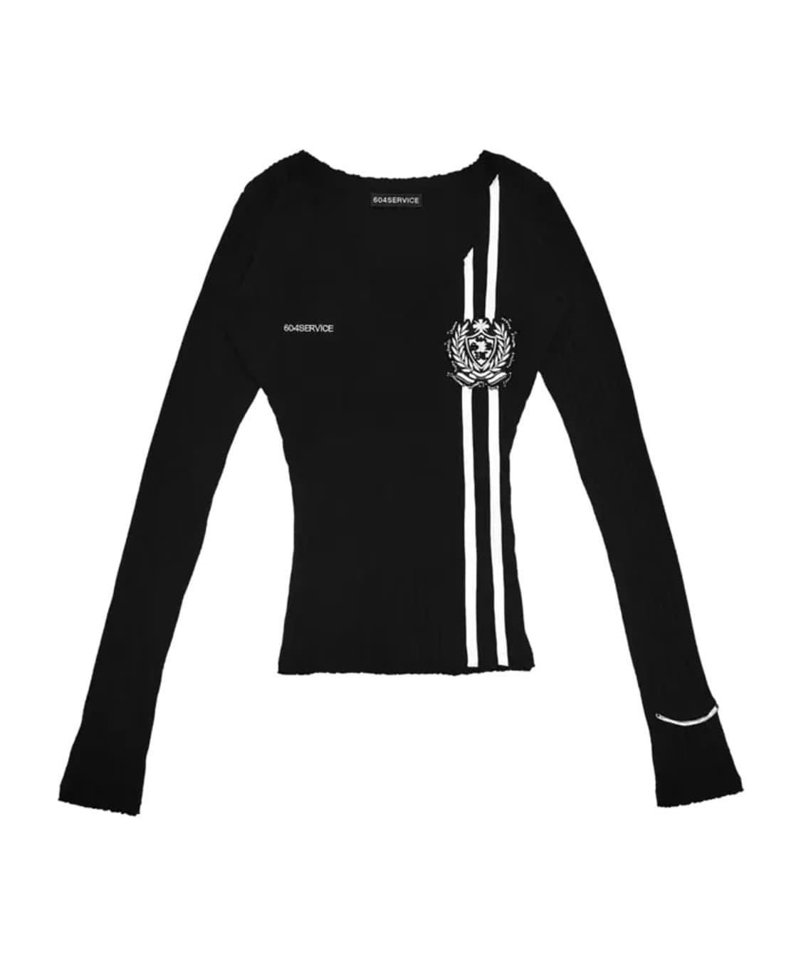 604SERVICE BEADED SCHOOL LOGO TRACK SWEA 상품이미지1