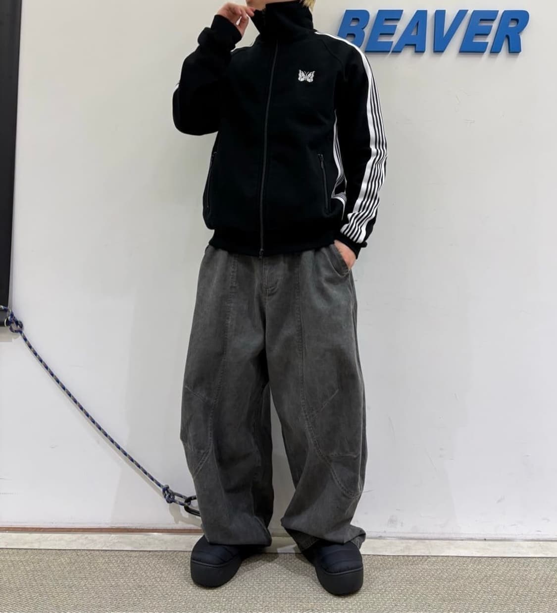 니들스 x BEAVER 코튼 트랙자켓 L 상품이미지8