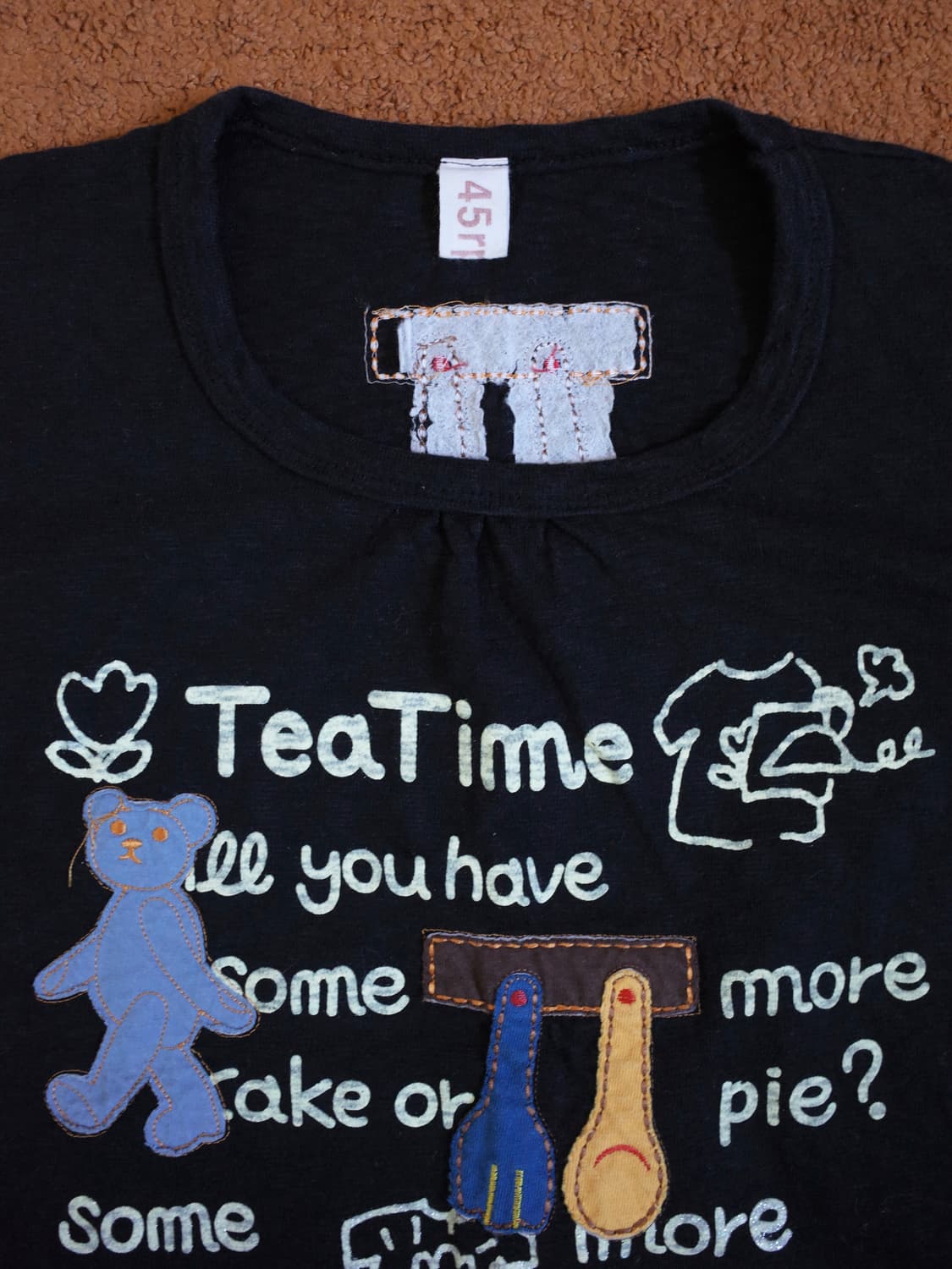 45rpm 아플리케 자수 긴팔티 상품이미지3