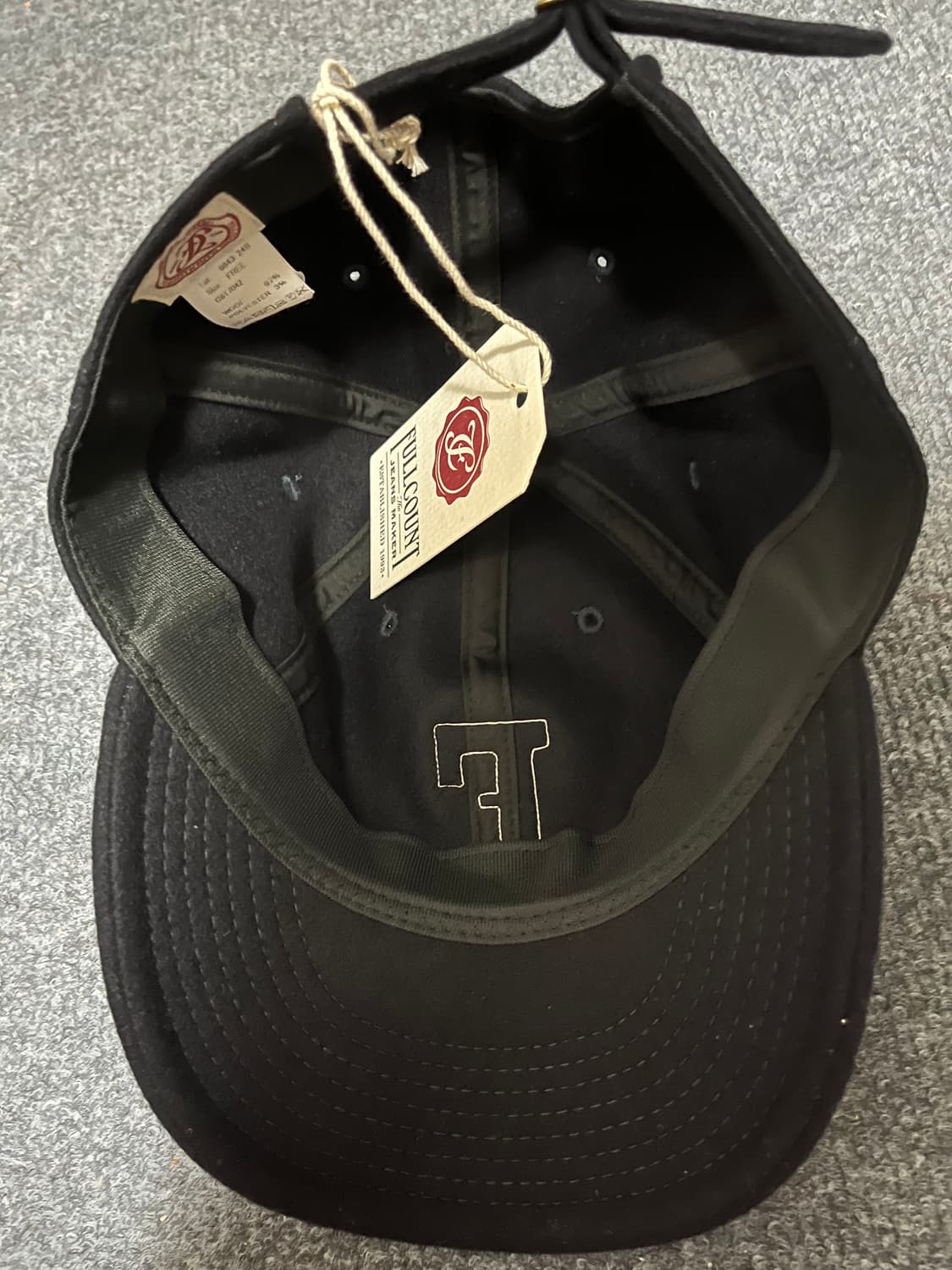 [새제품] 풀카운트 울 플란넬 F 패치 볼캡 상품이미지4