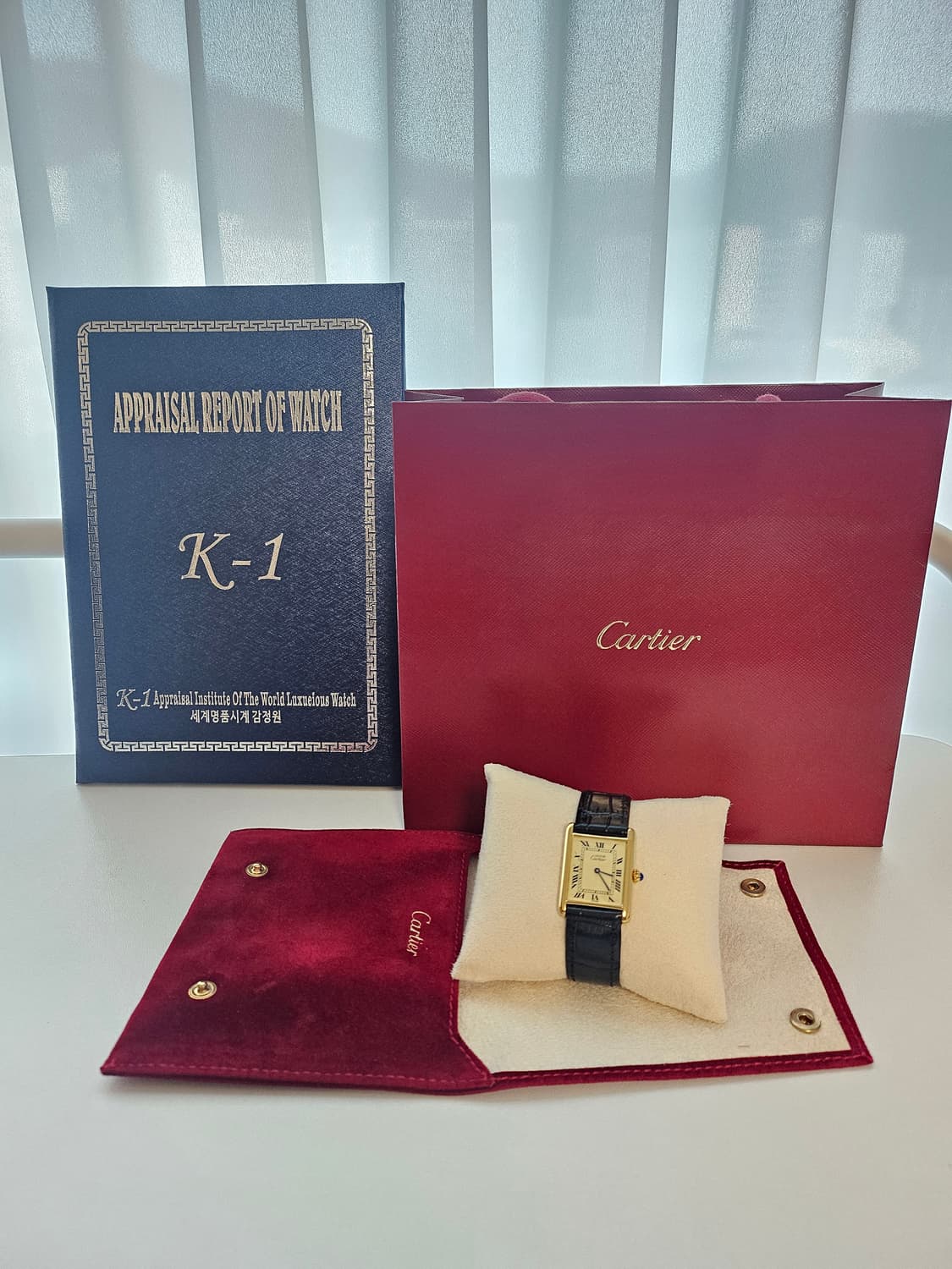 까르띠에 탱크머스트 빈티지 라지 쿼츠 상품이미지6