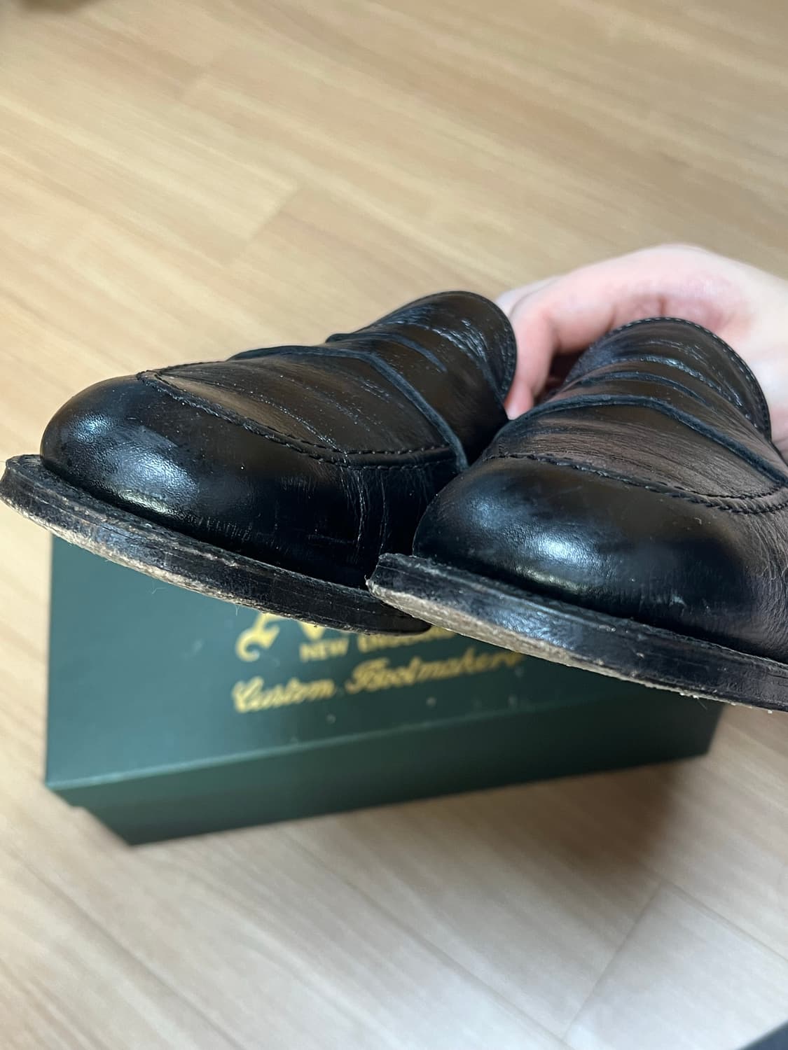 알든 9695F 카프 블랙 페니로퍼 9D 상품이미지3