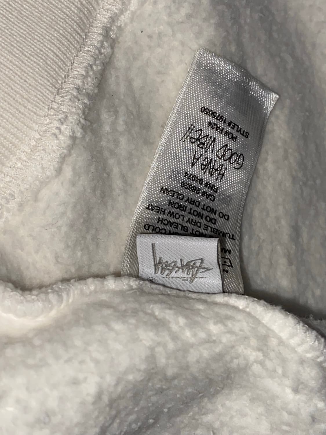 스투시 라스타 라이언 피그먼트 다이드 후드집업 XXL 내츄럴 화이트 상품이미지7