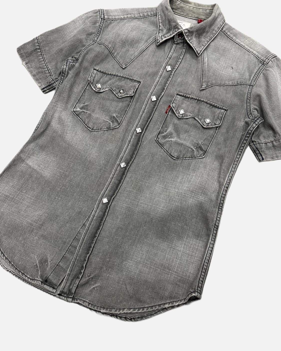 LEVI'S grey denim western shirt 상품이미지4