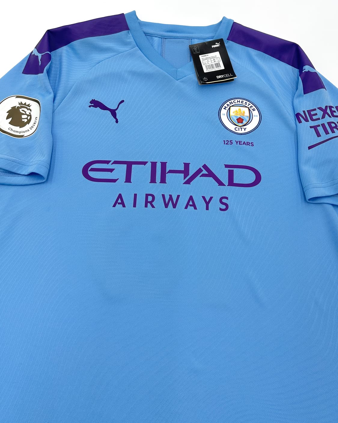 *새상품* 퓨마 19-20 맨체스터 시티 홈 125주년 리그킷 로드리 상품이미지4