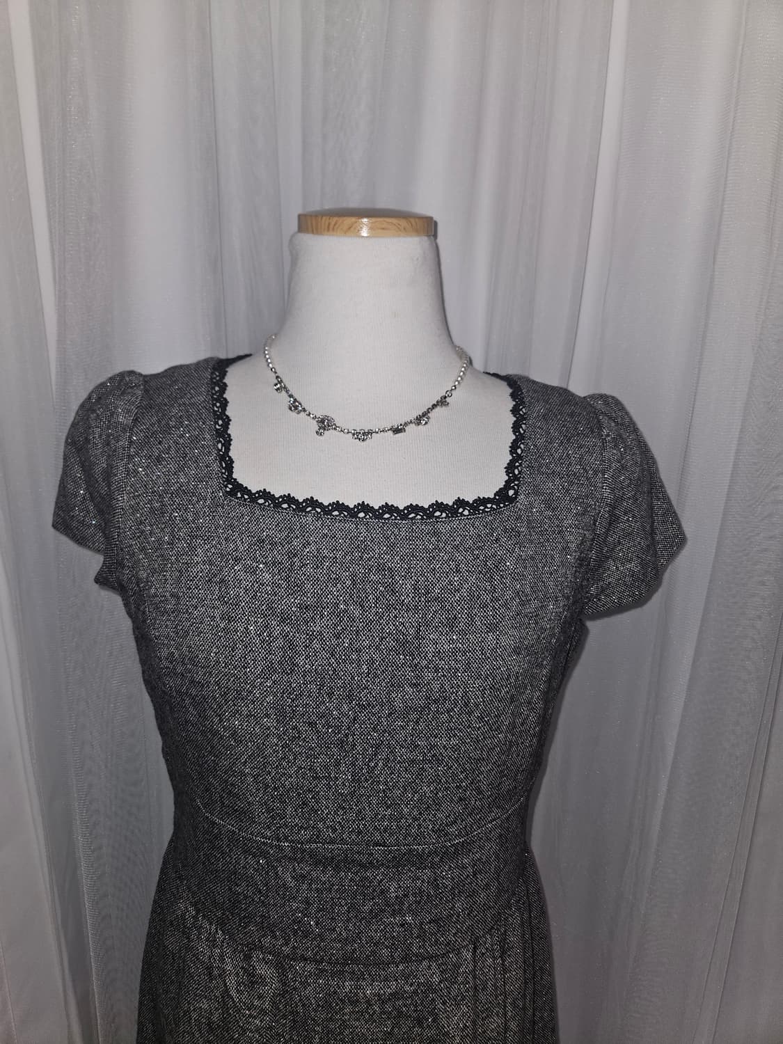 hushush 히메 로걀 그레이 레이스 원피스 상품이미지2