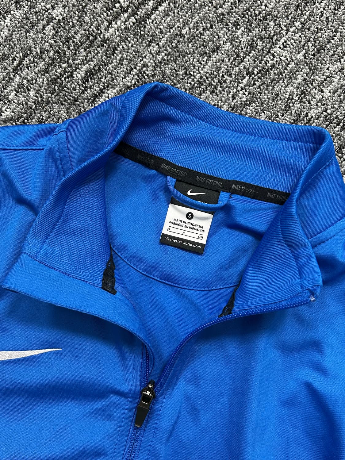 나이키 블루 화이트 트랙탑 져지 S 상품이미지5