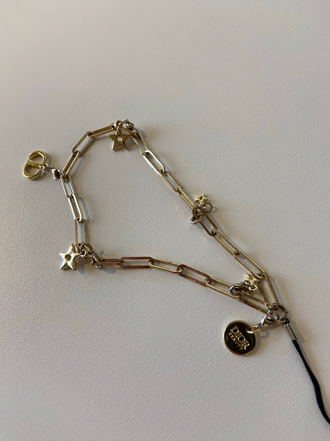 디올 별 CD 로고 골드 체인 휴대폰고리 가방키링 상품이미지3