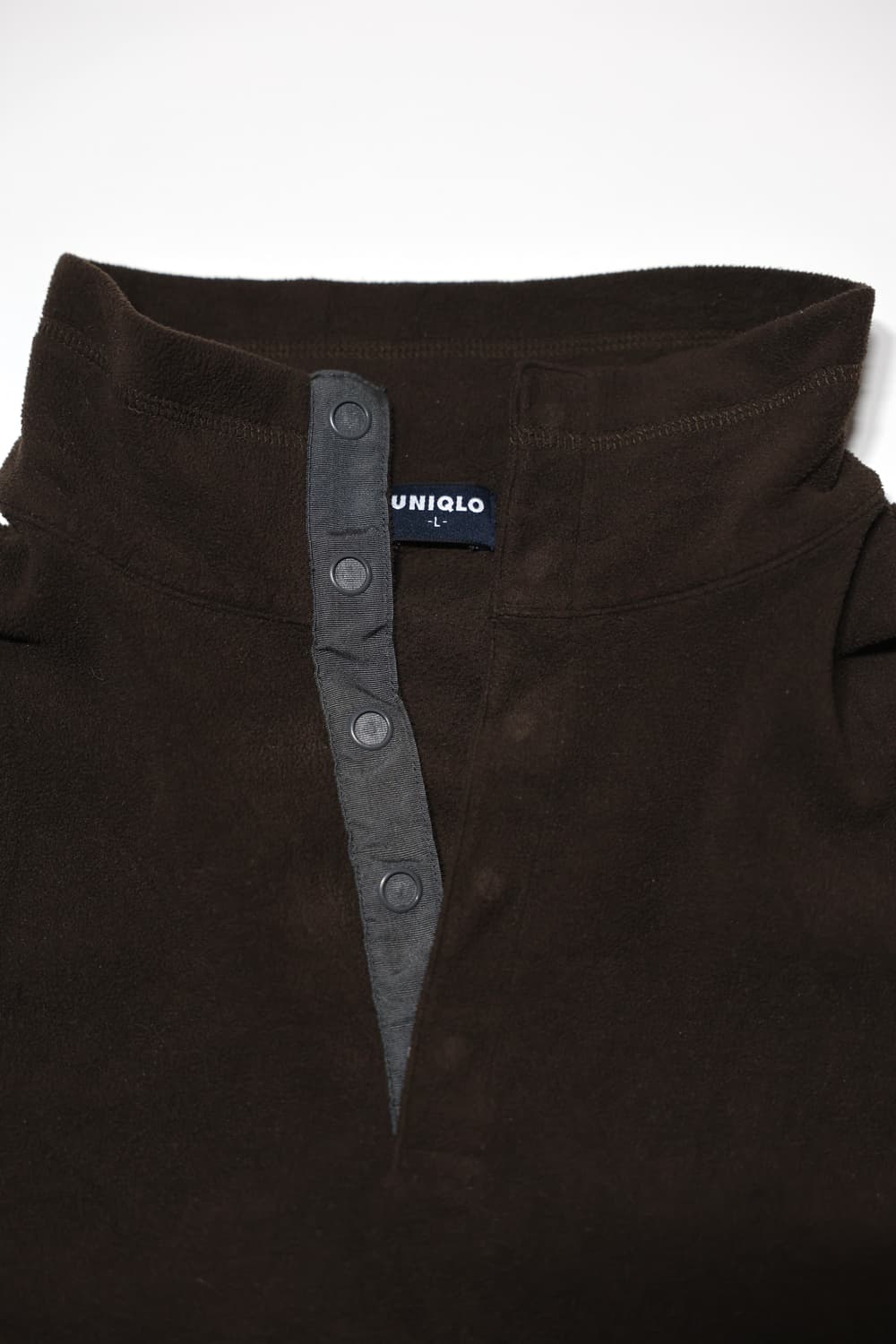 [JPN]Uniqlo Brown Snap-T Fleece 상품이미지1