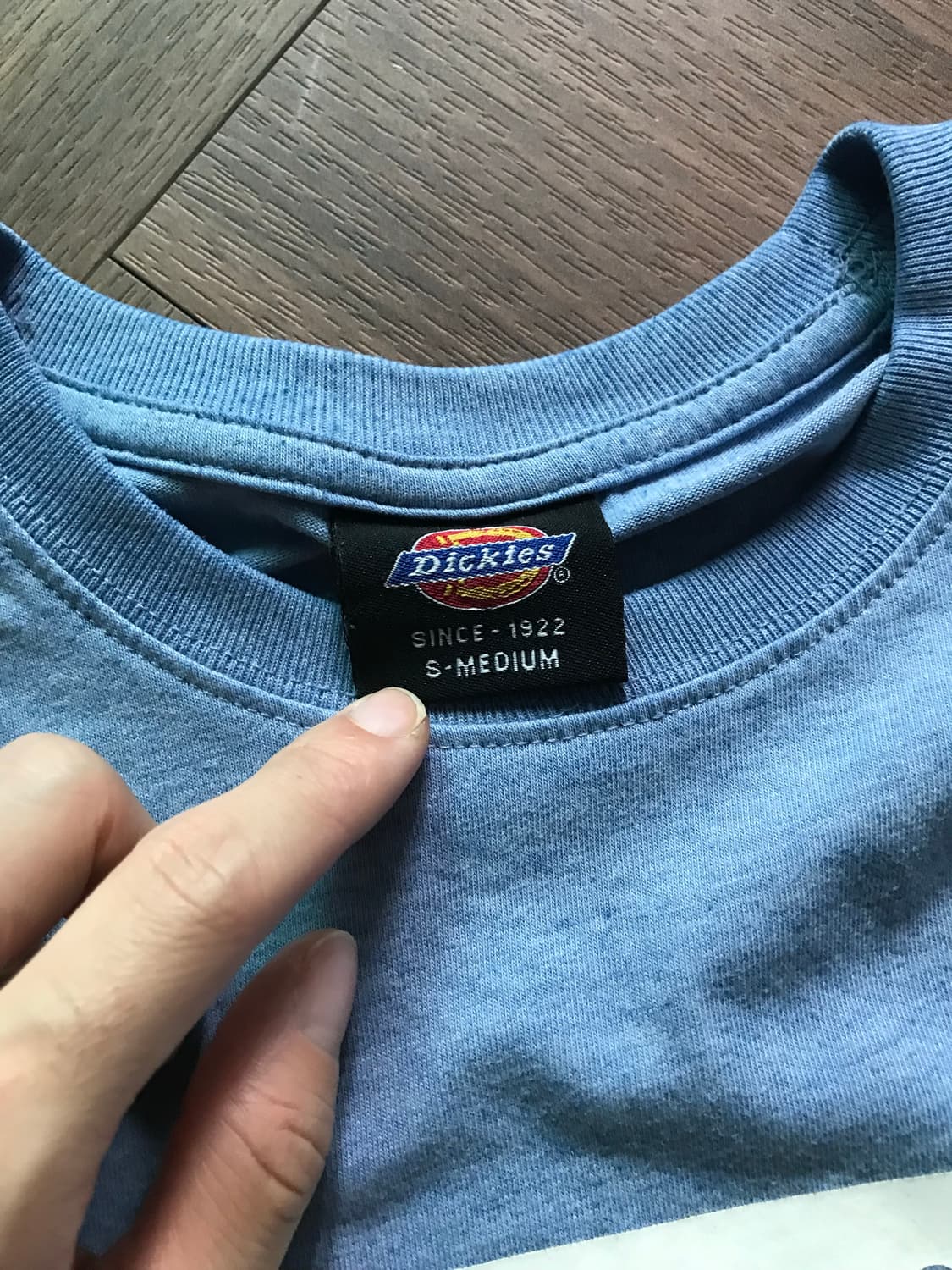 디키즈 중앙 프린팅 스카이블루 반팔티 상품이미지6