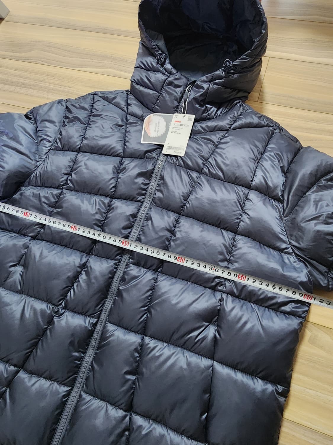 스파오씬라이트후드경량패딩점퍼L 상품이미지6