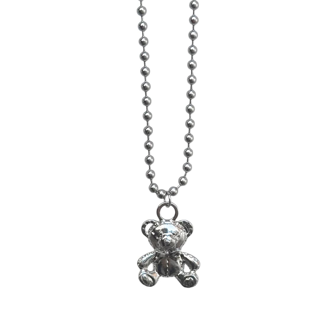 chrome teddy necklace 상품이미지2