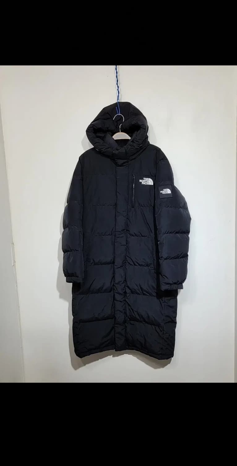 (L) 노스페이스 구스다운 롱패딩 점퍼 블랙 거위털 다운코트 후드  상품이미지1
