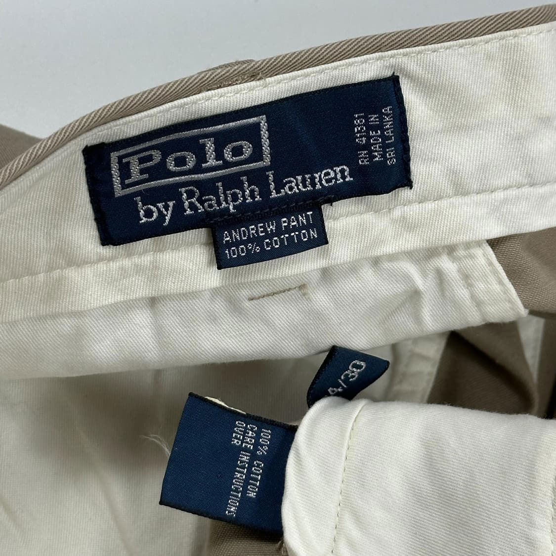 폴로 랄프로렌 클래식 베이지 치노팬츠 (34인치) 상품이미지7