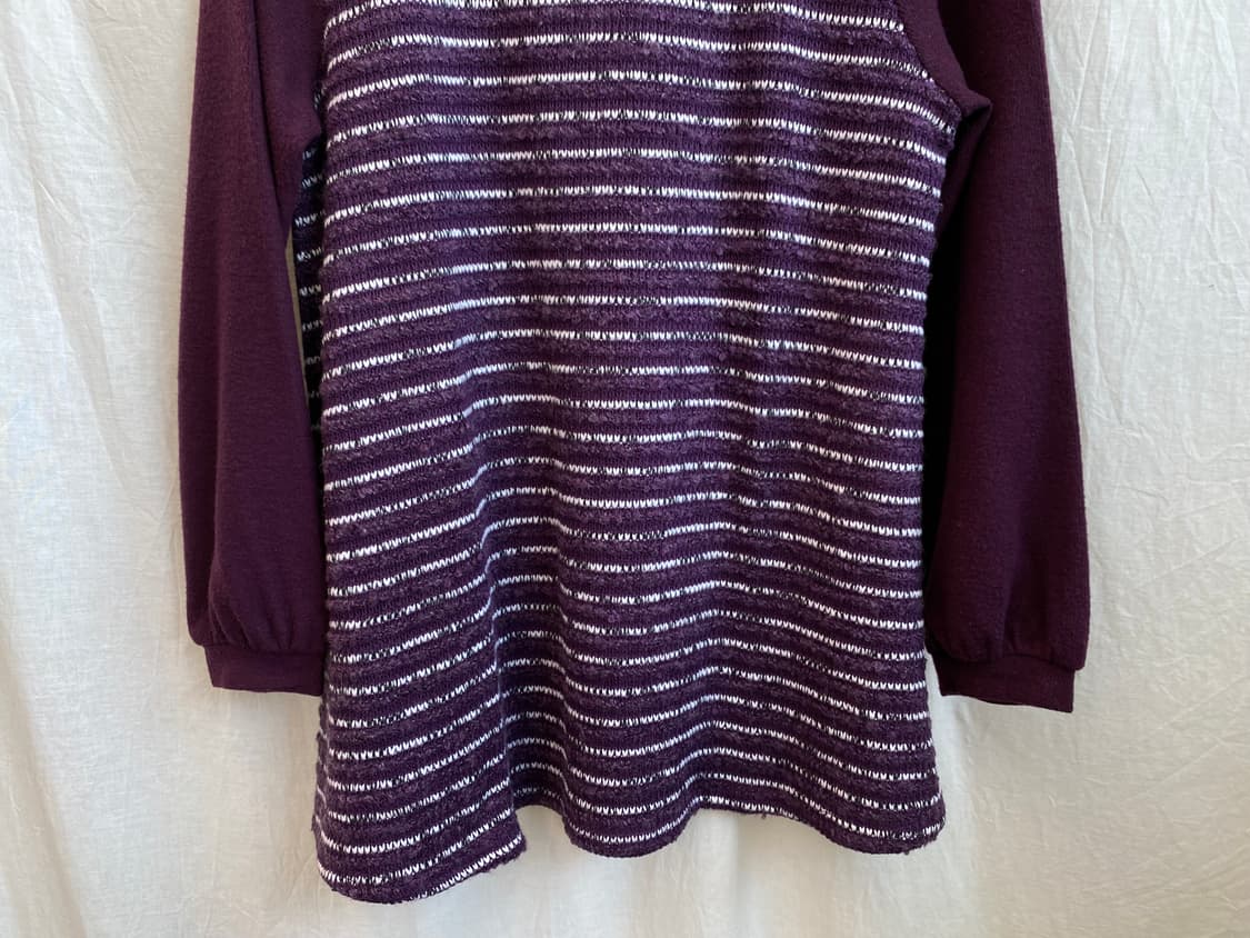 CORAL 퍼플 니트탑(M-L) 상품이미지3