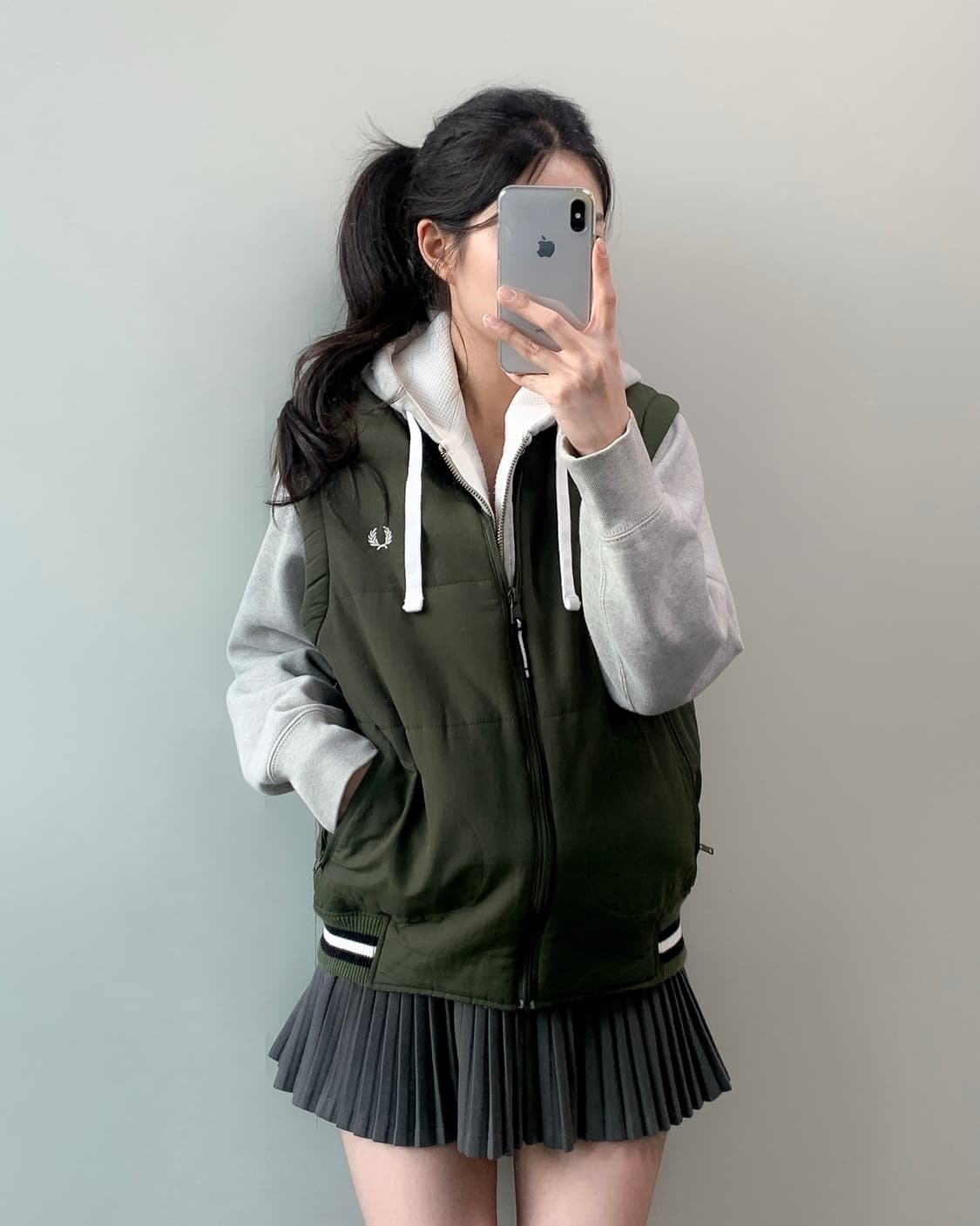 프레드 페리 패딩 조끼 상품이미지3