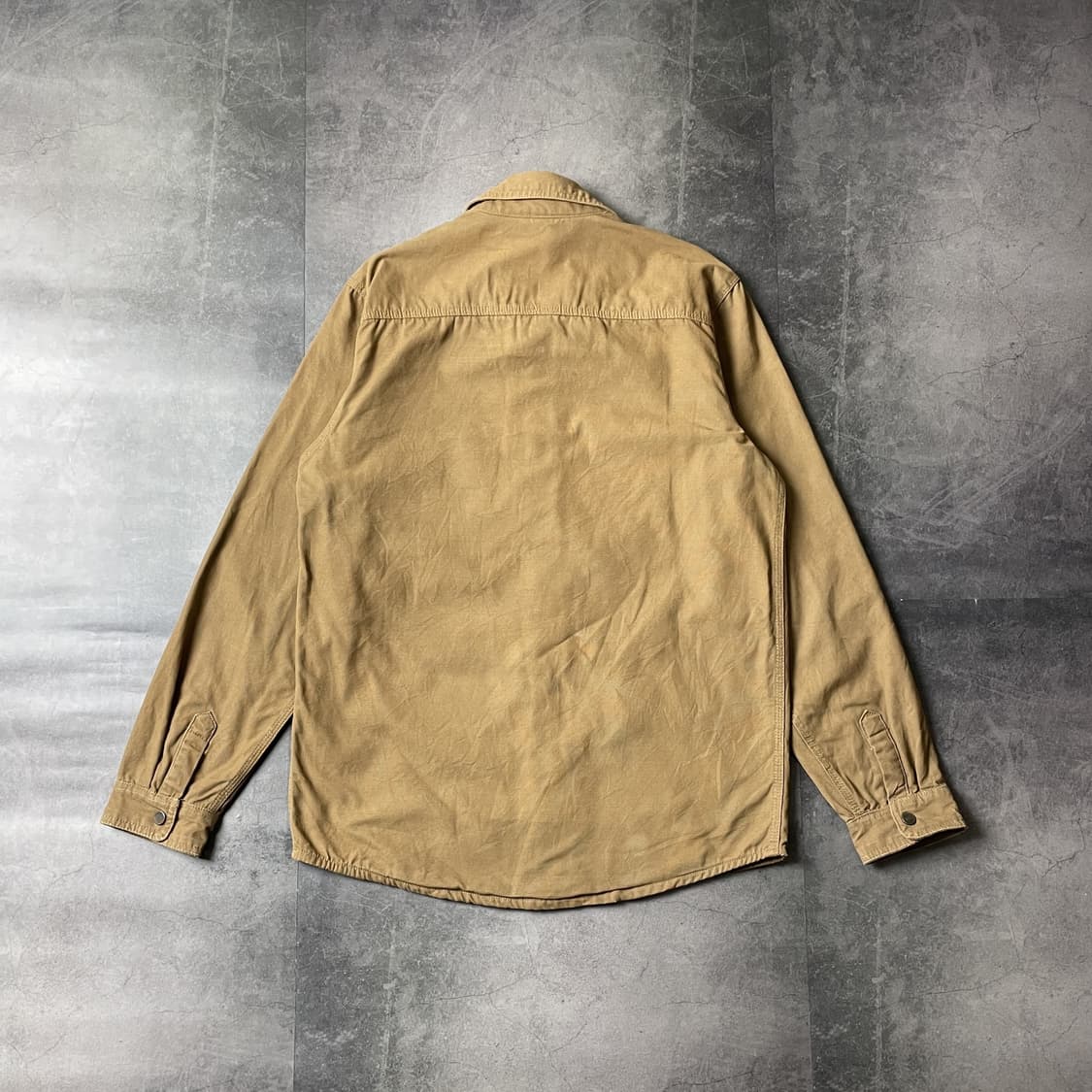 BOSTON TRADERS 빈티지 카멜 체크라이닝 코튼 자켓 A00340 상품이미지5