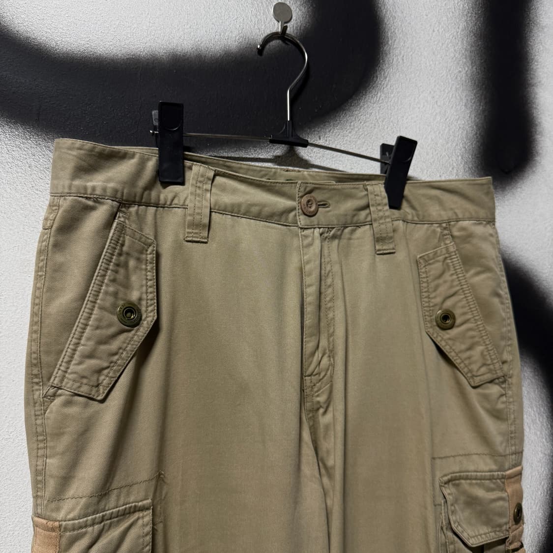 VTG 빈티지 빅사이즈 버클 디테일 코튼 와이드 카고 팬츠 상품이미지3