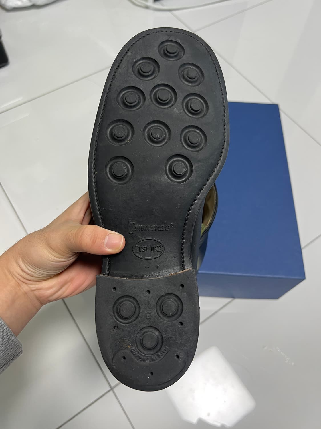 택포29) 샌더스 B.G.S 플레인토 왁시 레더 처카 부츠 6.5 상품이미지7