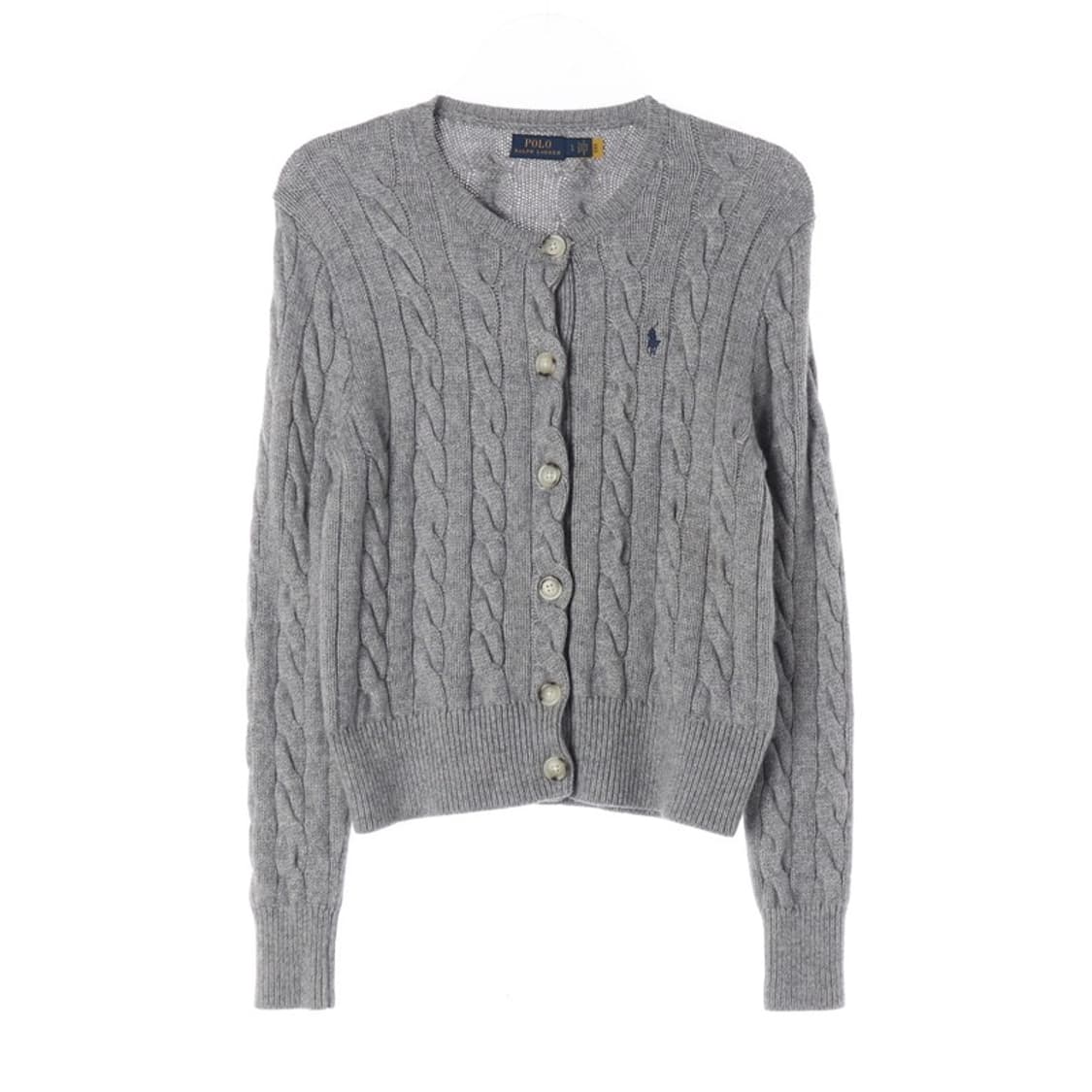 폴로 랄프로렌 울 캐시미어 케이블 가디건 L 상품이미지1