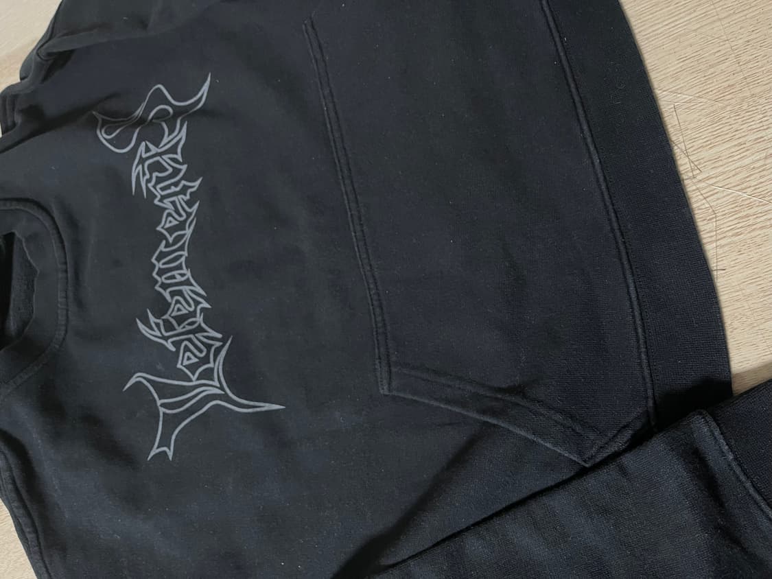 Xs 베트멍 ss16 메탈 로고 리버시블 크롭 후드 상품이미지7