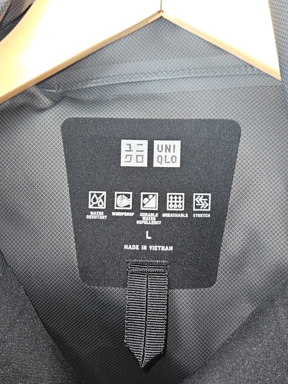 유니클로 블록테크 워터프루프 방수 바람막이 자켓 3D (거의새상품) L 상품이미지3