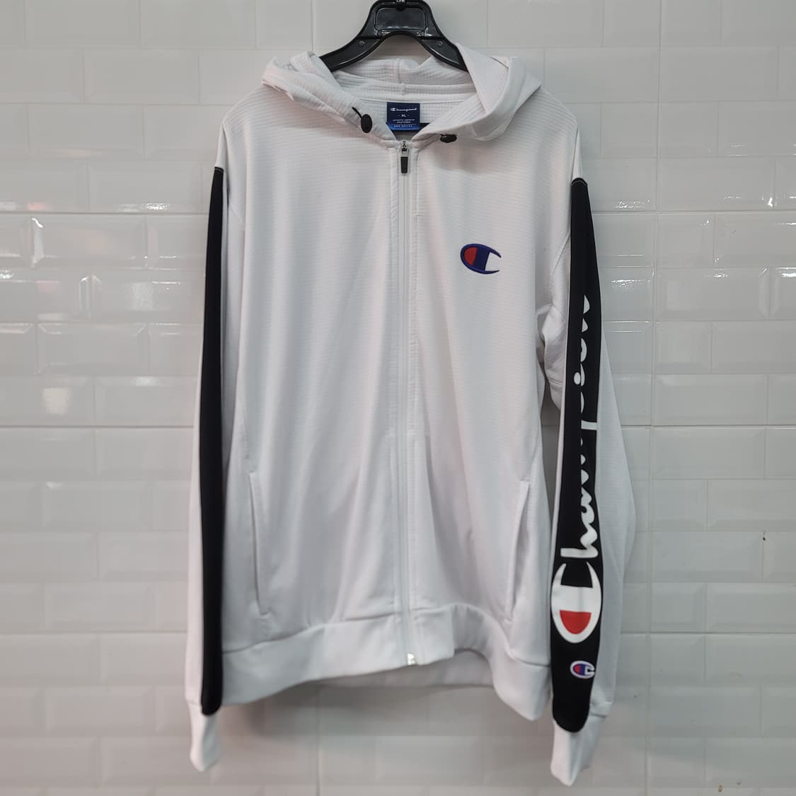 챔피온 화이트 후드집업 상품이미지1