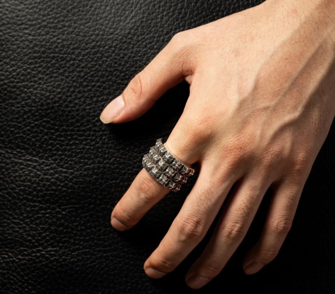 [US10/22호] 크롬하츠 피리미드 트리플피트 펑크링 상품이미지3