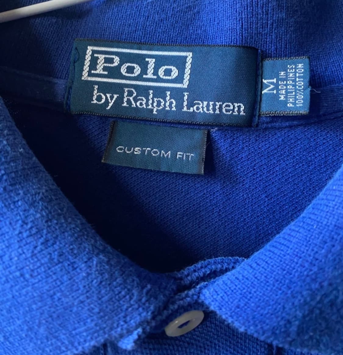 정품 폴로랄프로렌 빅포니 블루 카라 반팔티 M 상품이미지2
