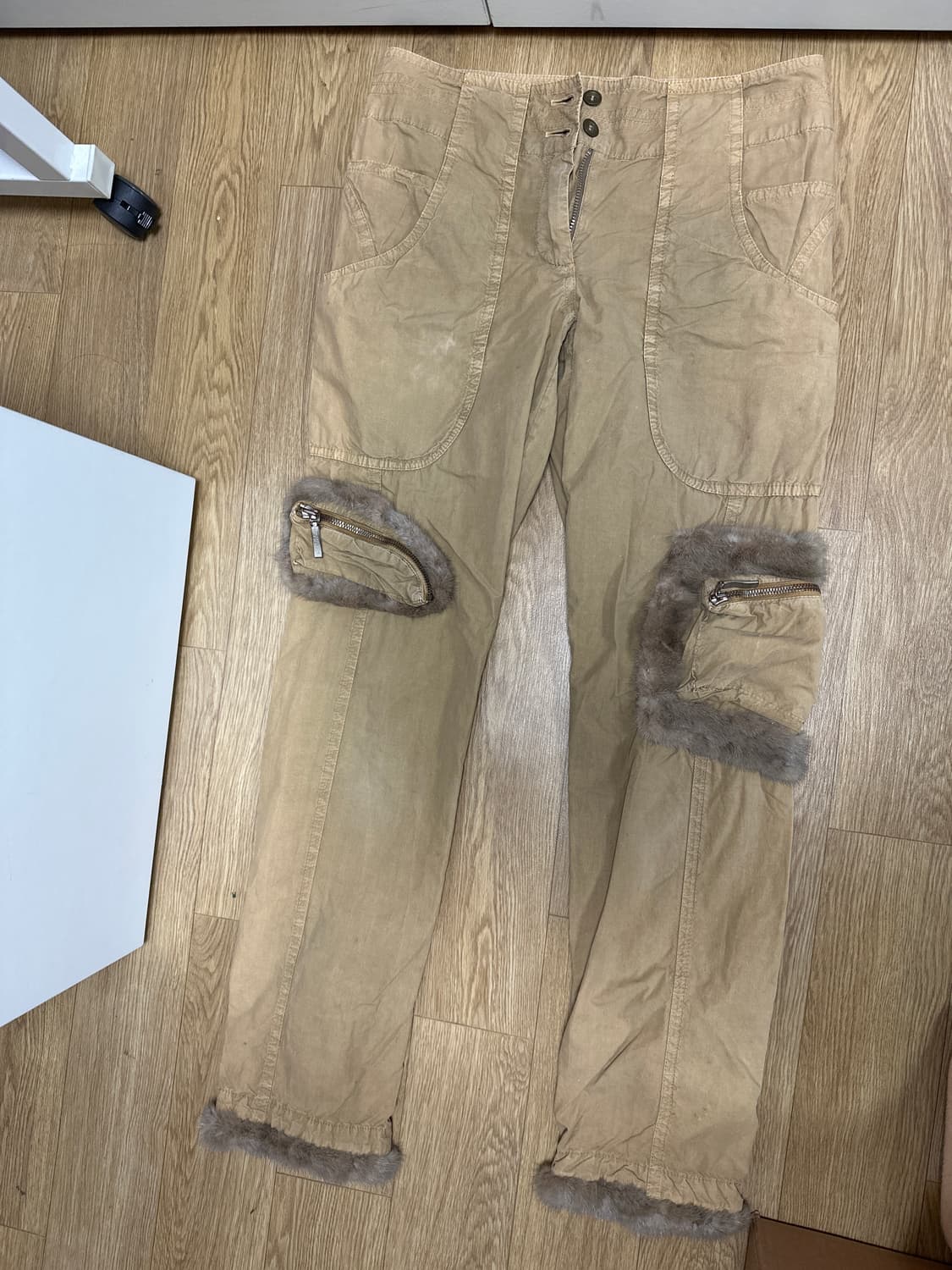 에르마노 설비노 퍼 트림 팬츠 상품이미지2