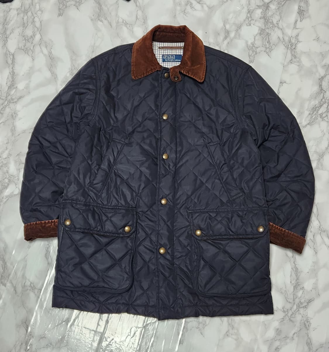 폴로 랄프로렌 퀄팅 코듀로이 네이비 자켓 상품이미지3