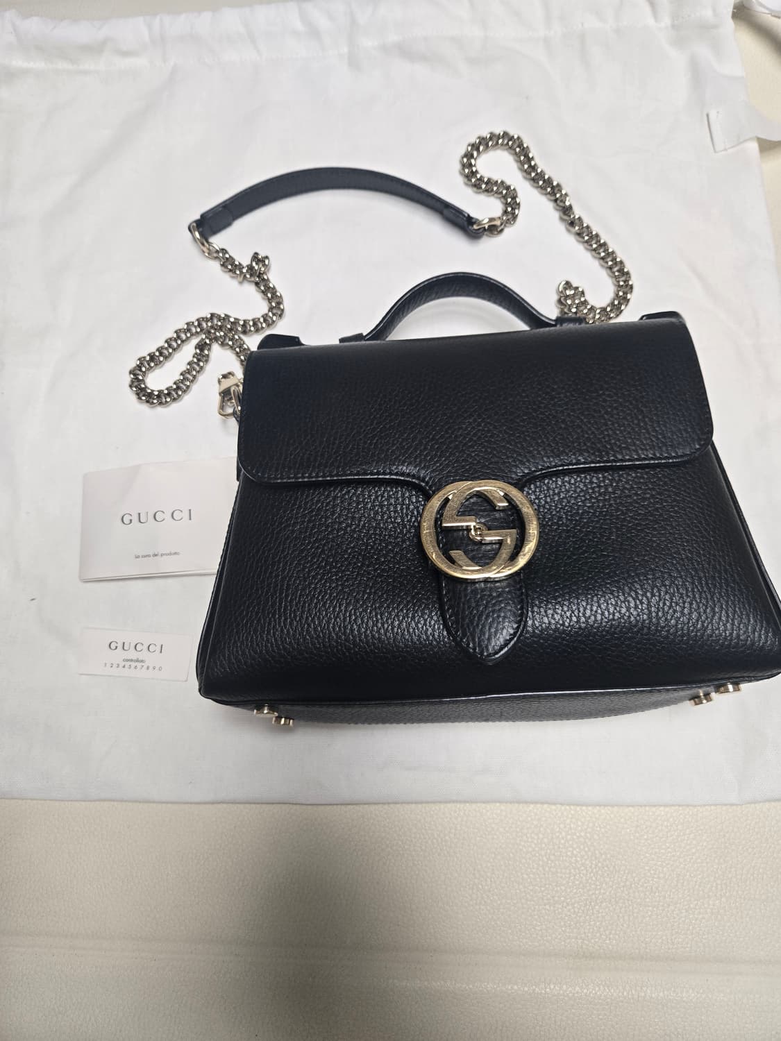 (정품)구찌 인터로킹 GG 체인백 상품이미지1