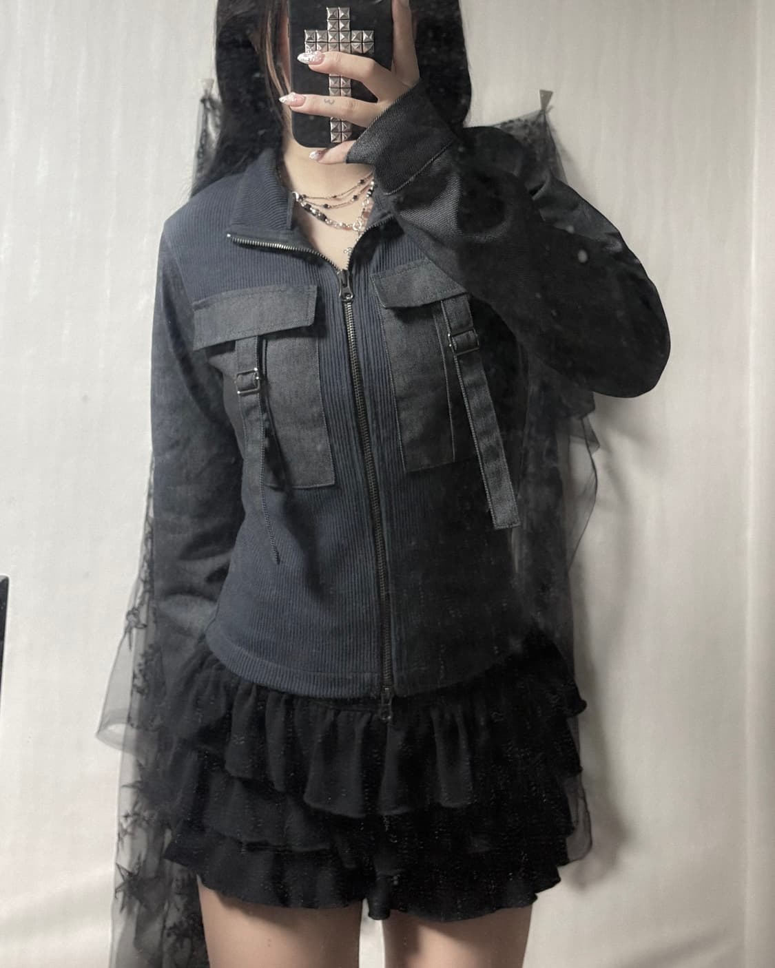 y2k 카고 포인트 집업 상품이미지2