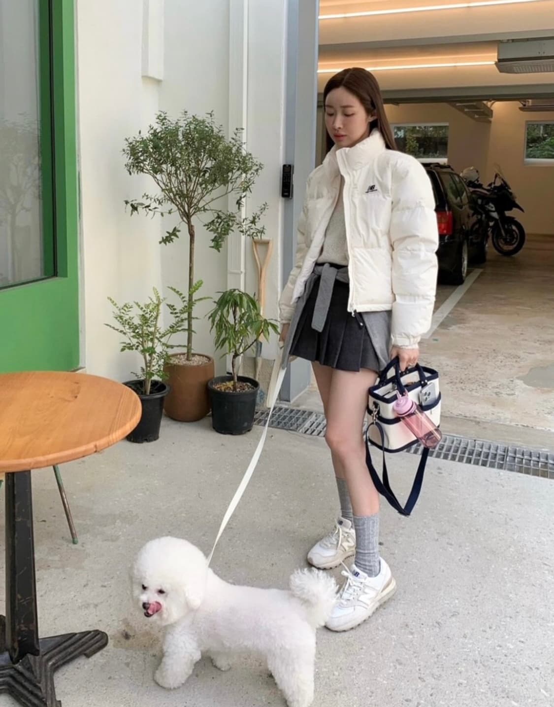 뉴발란스 액티브 플라워 다운 아이보리  상품이미지2