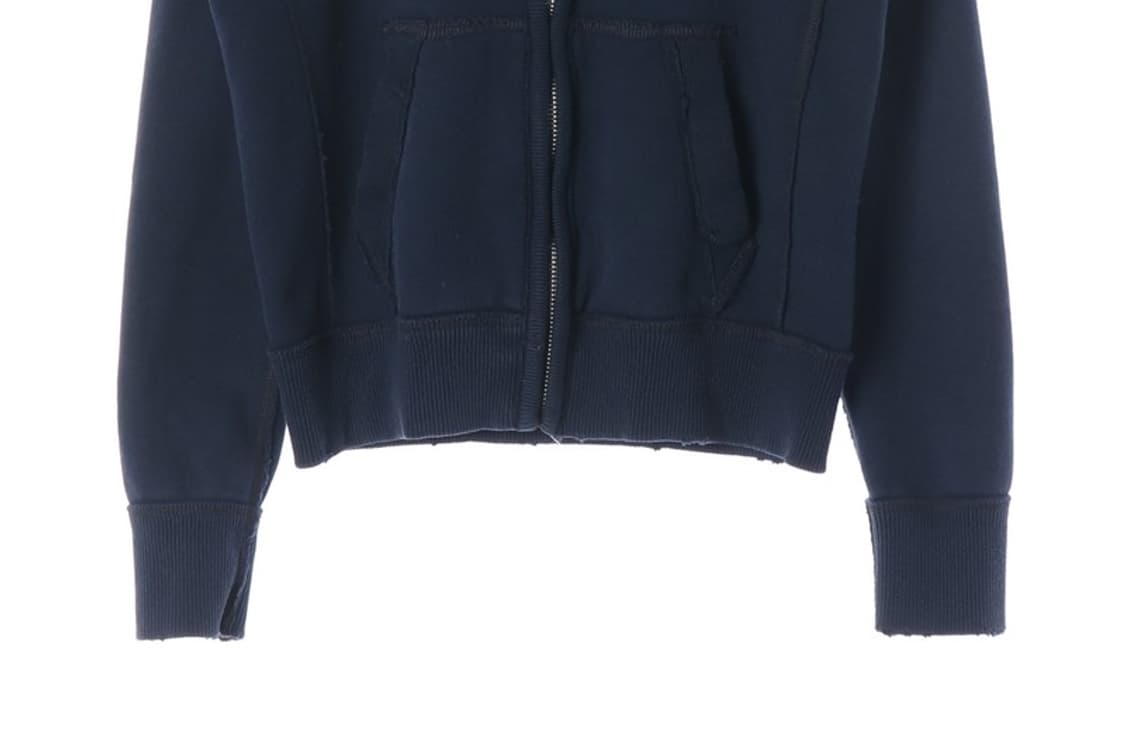 아베크롬비 92 자수 아치로고 빈티지 후드집업 네이비 S 상품이미지5