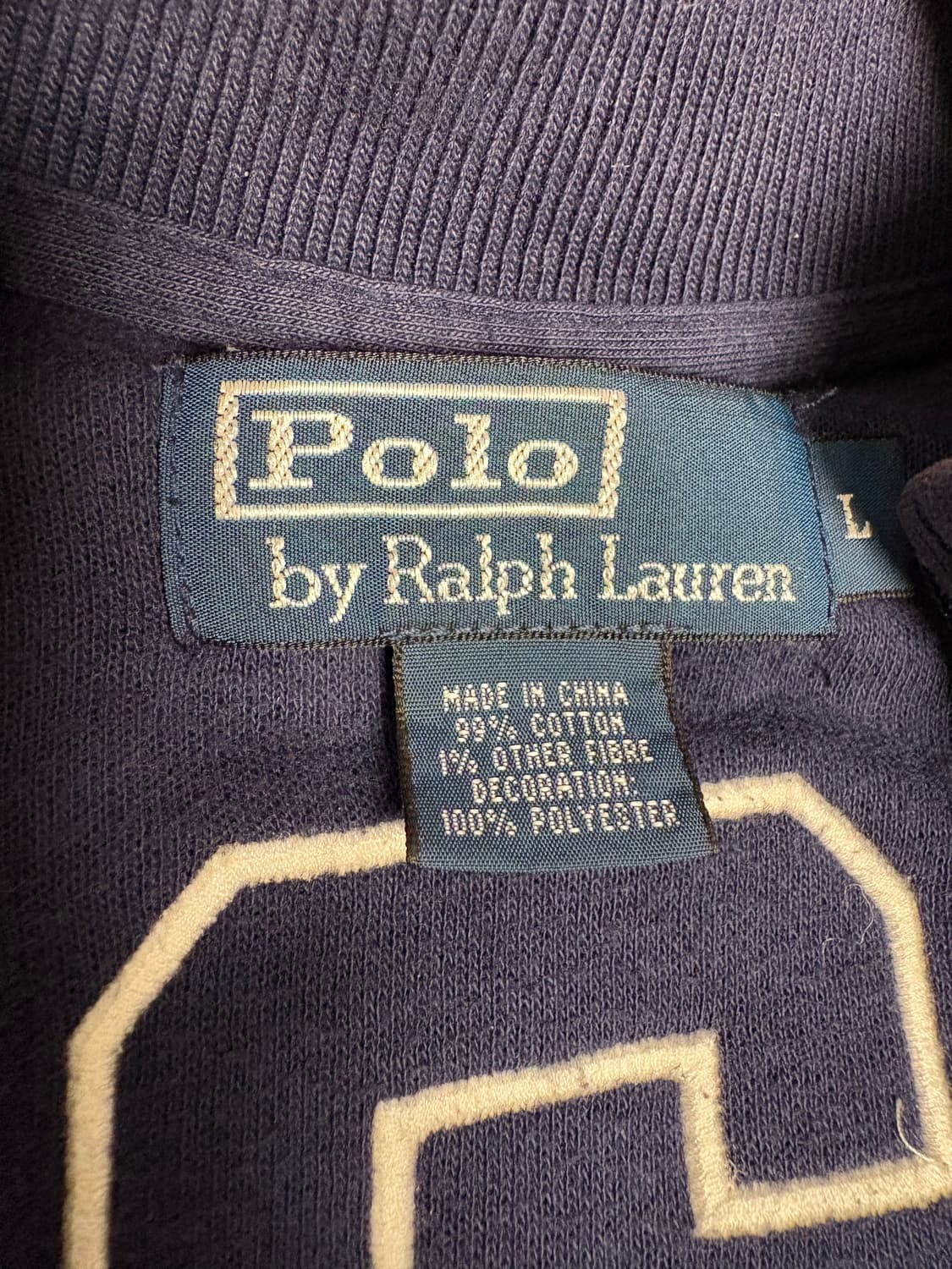 폴로 빅포니 성조기 집업 네이비 L 상품이미지2