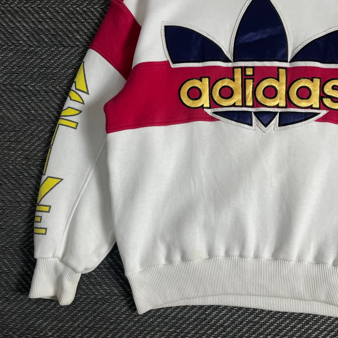 90s 아디다스 빅로고 레트로 박시핏 스웻 셔츠y 3542 상품이미지5