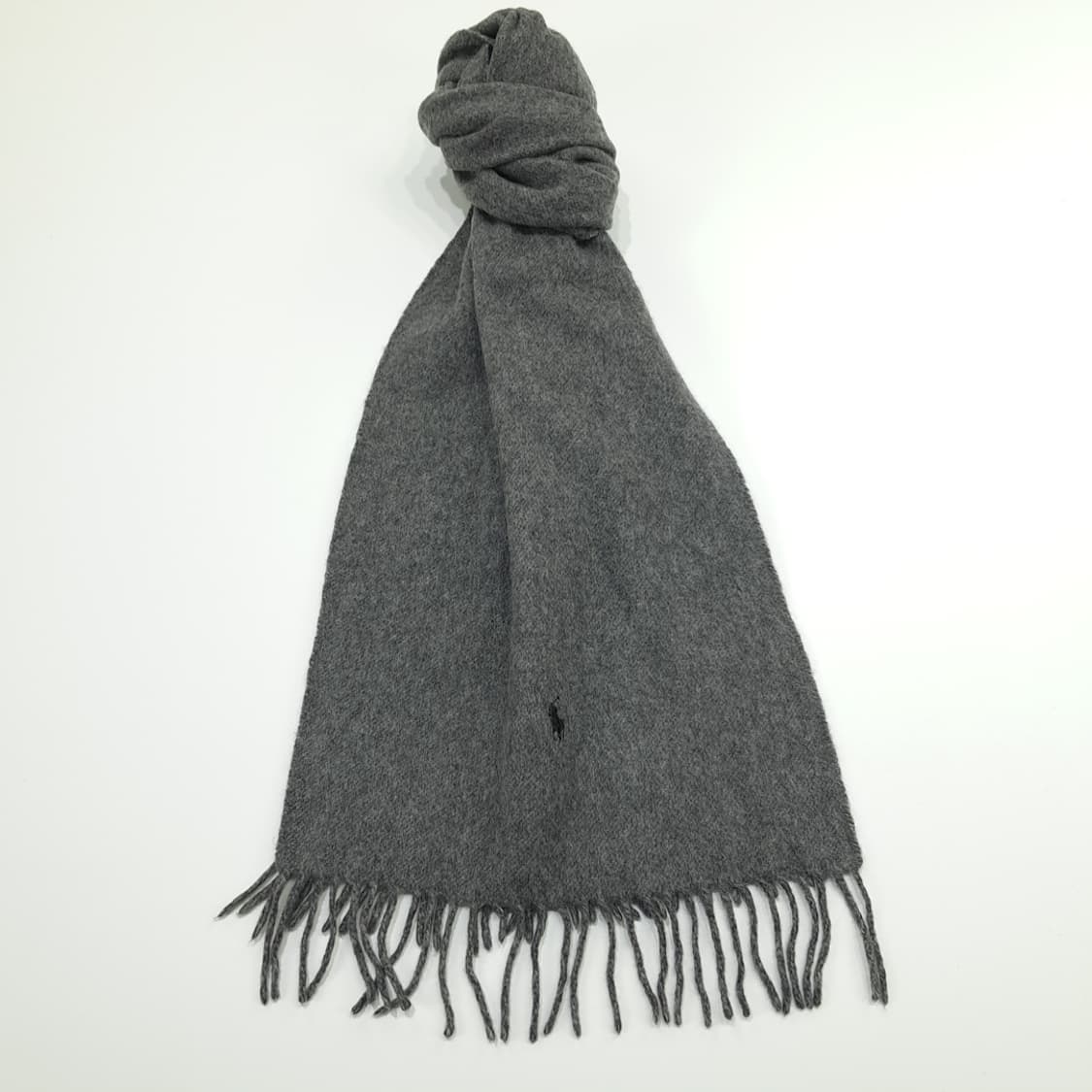 MX298 폴로 랄프로렌 그레이 캐시미어 목도리 머플러 상품이미지1