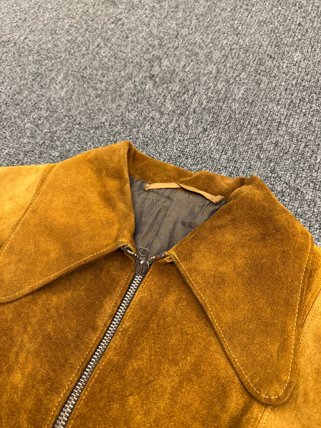 Vintage 여성 염소가죽 스웨이드 자켓 상품이미지3