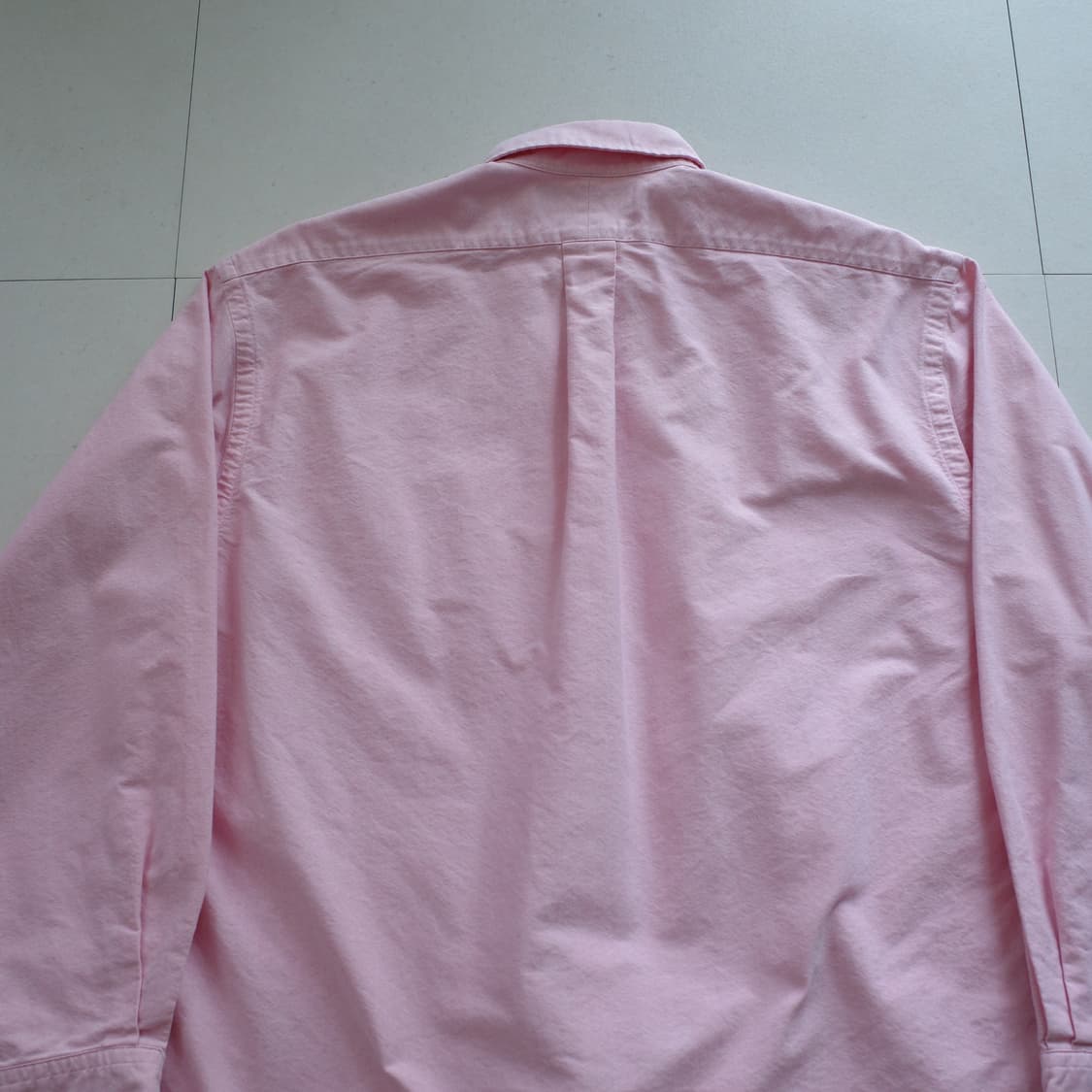 90s 폴로 랄프로렌 빅 옥스포드 셔츠 핑크 (S) 상품이미지7