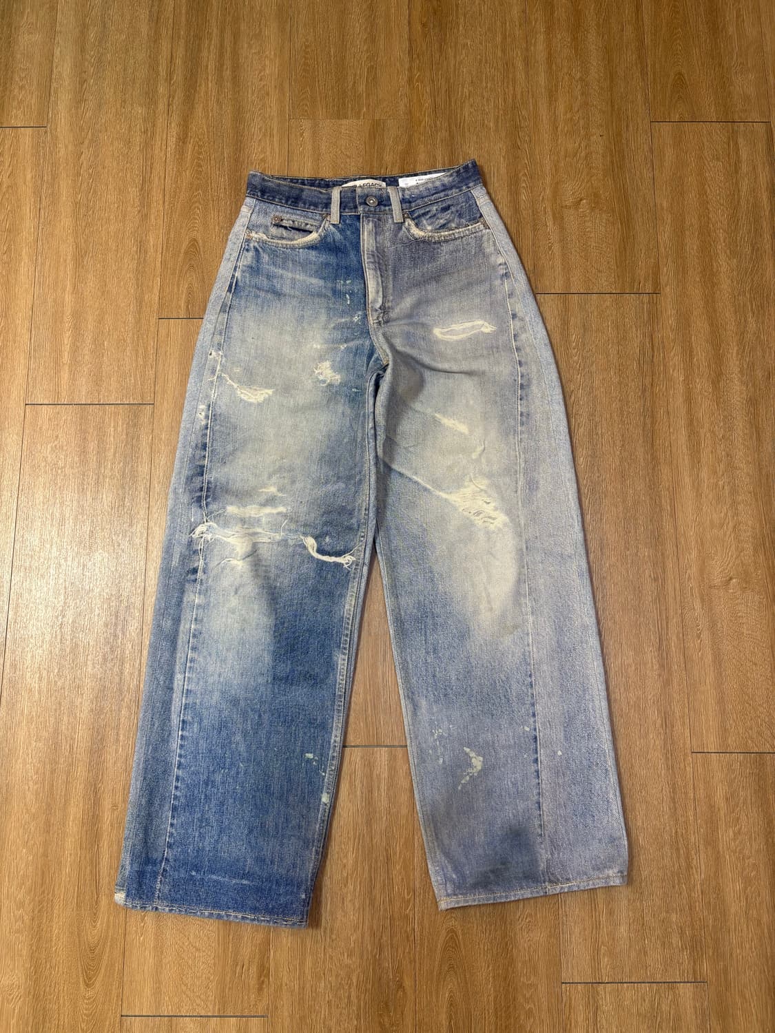 아워레가시 블루 풀 컷 데님 32 상품이미지3