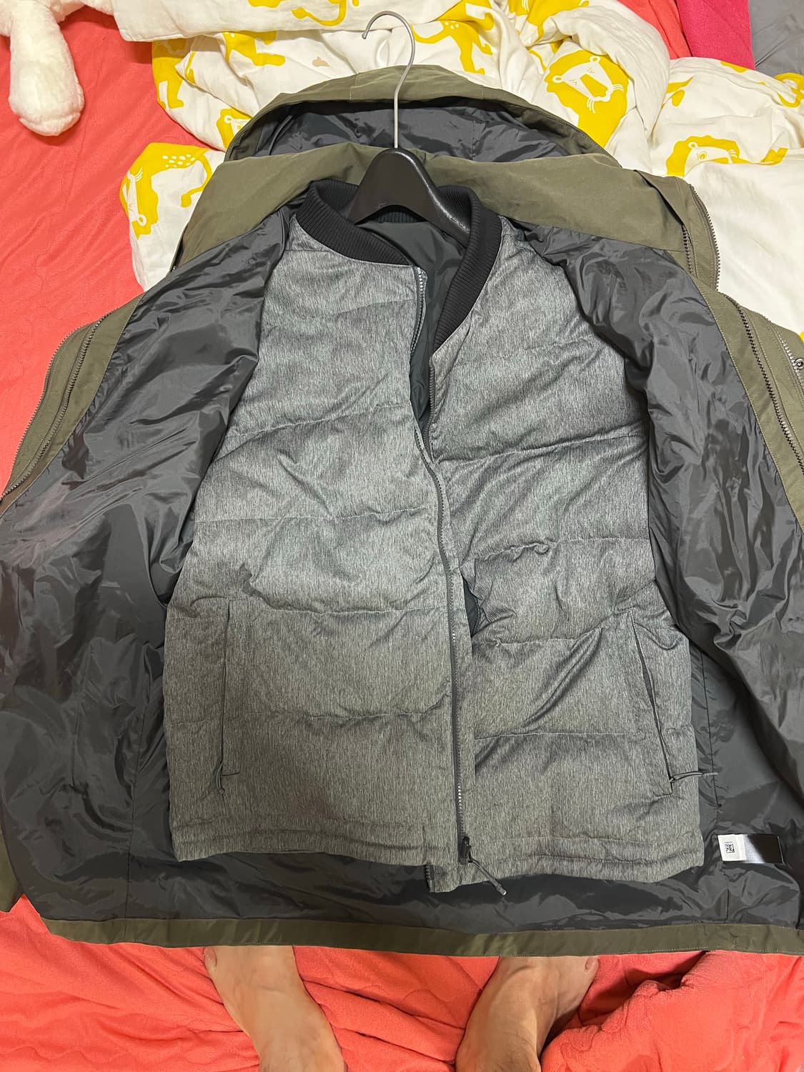 노스페이스 남성 2in1 패딩 점퍼 XL사이즈입니다 상품이미지9