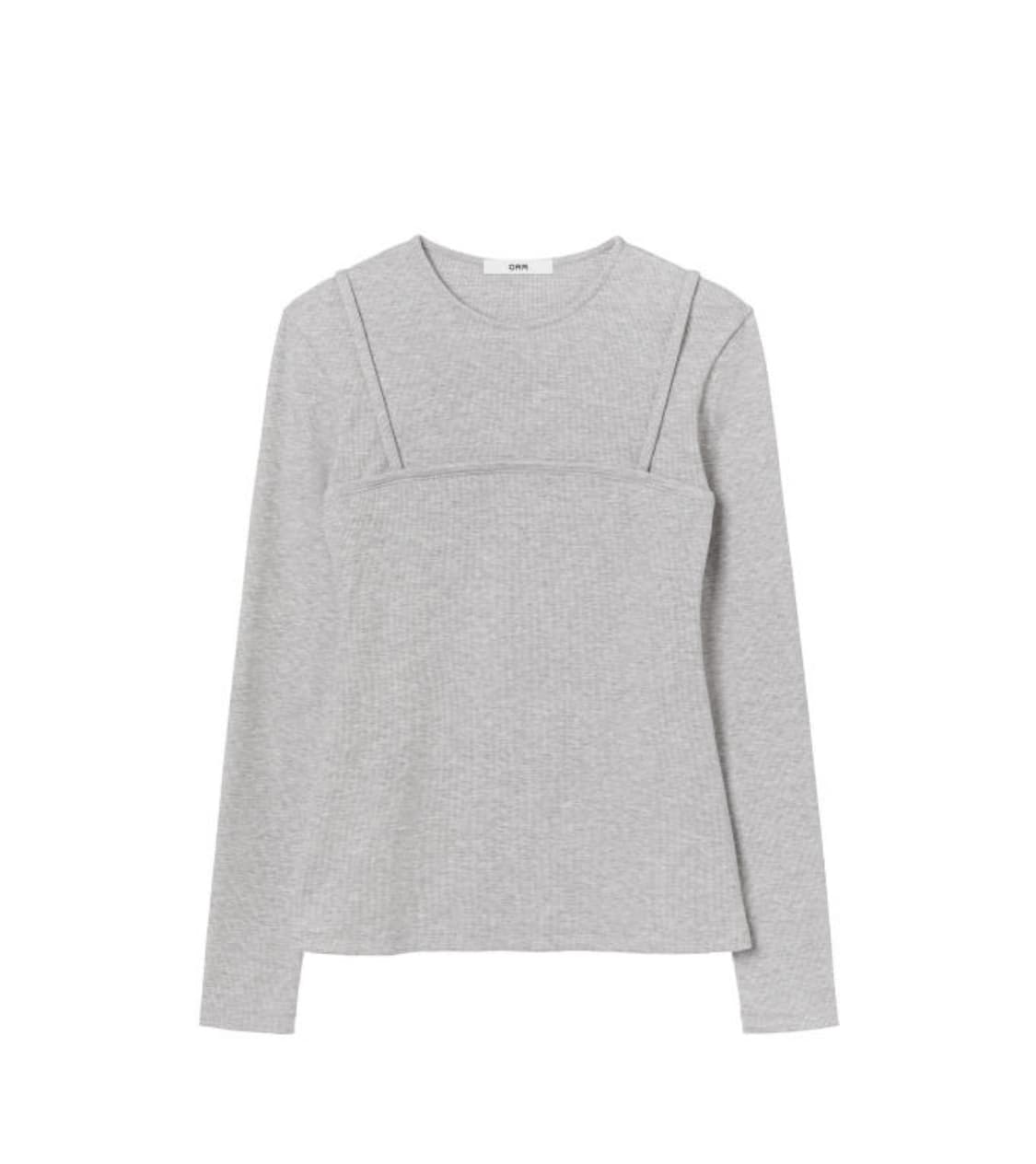 레이어드 뷔스티에 탑 화이트, 그레이 m 상품이미지9