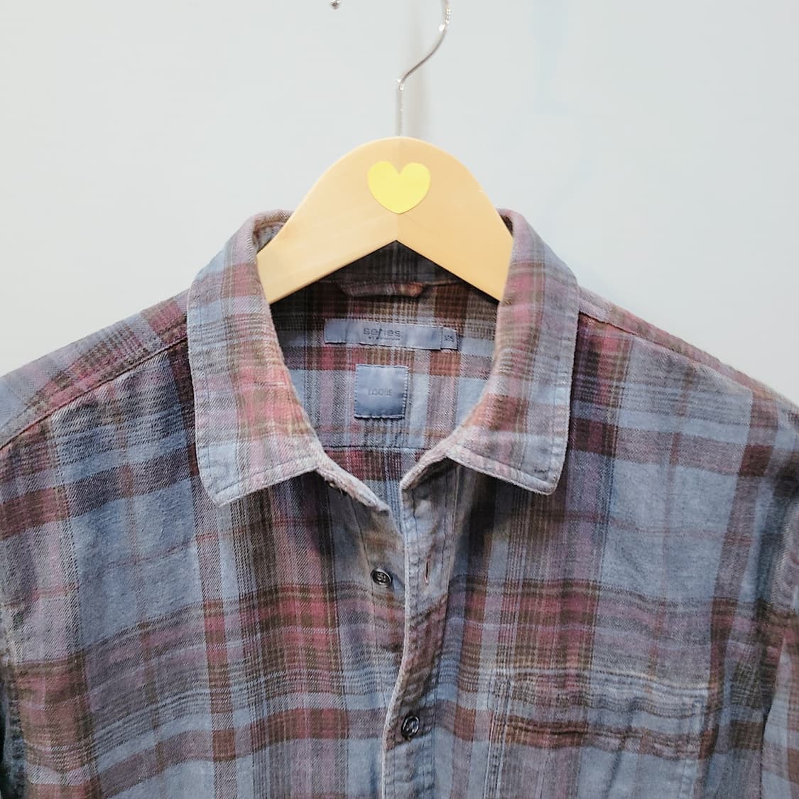 105) 시리즈 빈티지 체크남방  상품이미지4