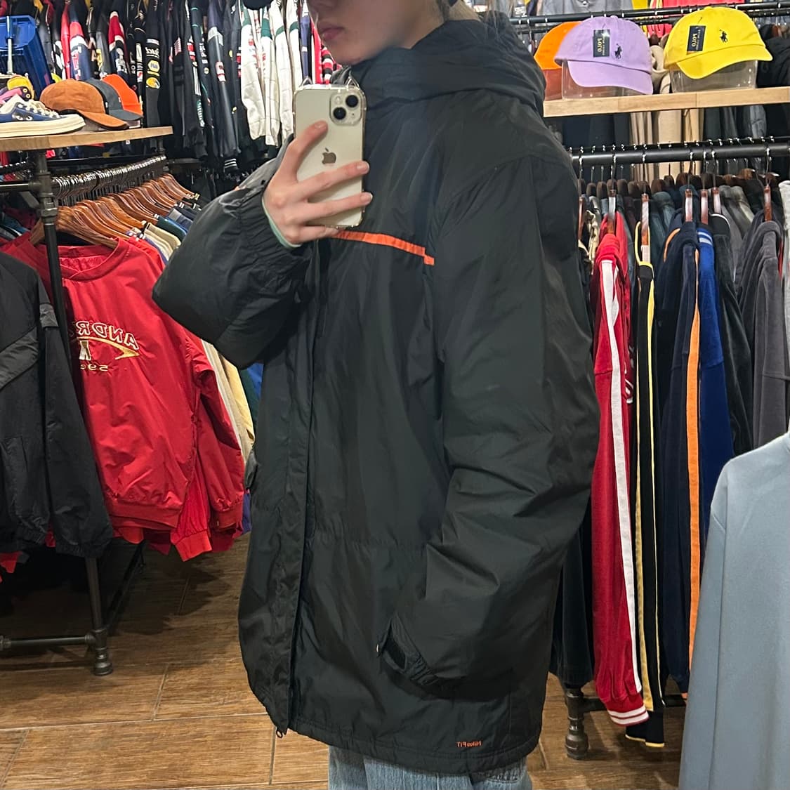 [HI]  나이키 하프 바람막이 패딩 블랙  상품이미지4