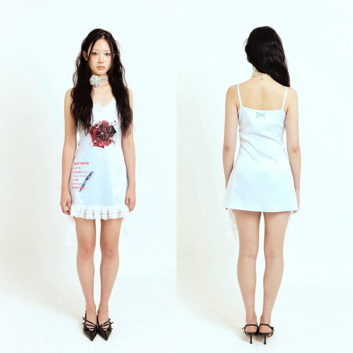 혼쿄 Concert Supply Rose Slip Dress 상품이미지3