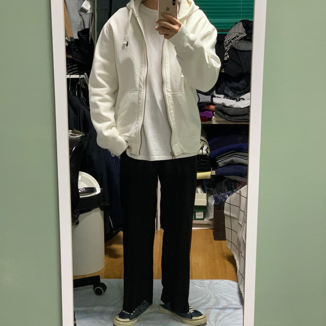 폴로 랄프로렌 화이트 후드집업 상품이미지2