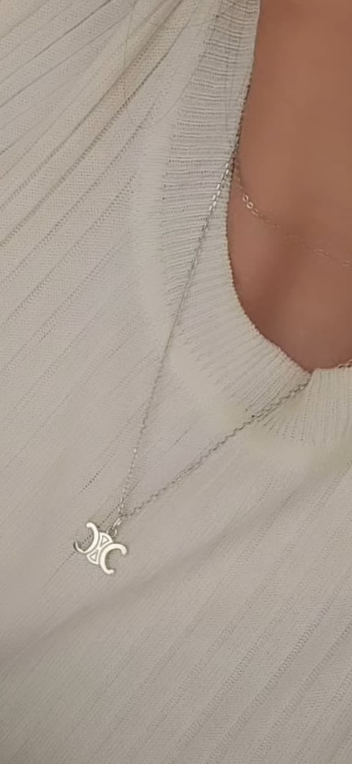 [새제품] 14k 셀린느 목걸이 화이트골드 상품이미지1