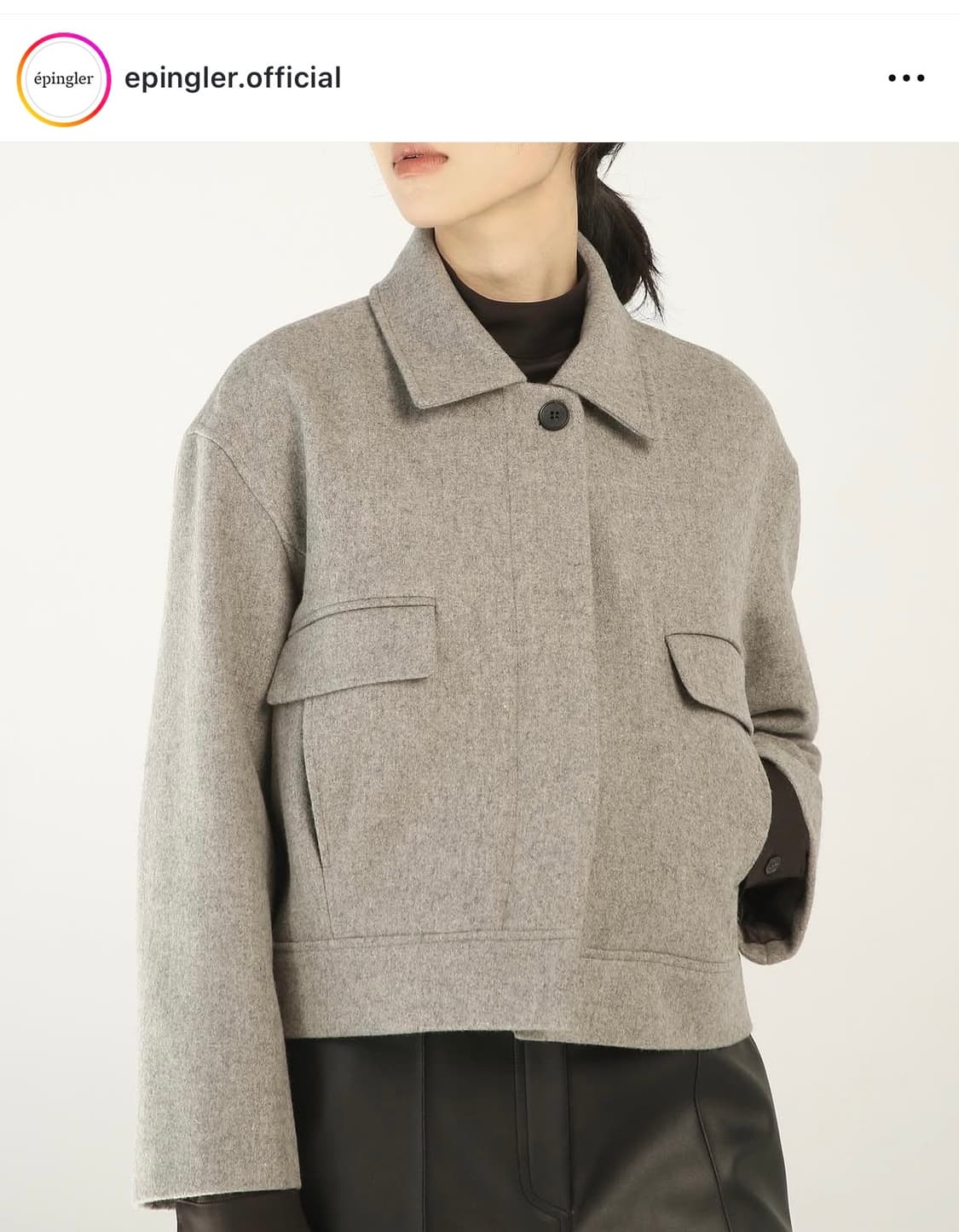 에핑글러 Épingler short coat - dusty sand 상품이미지3