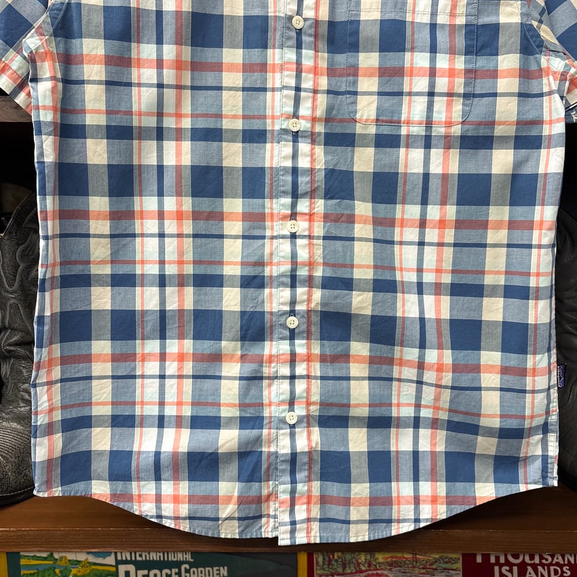 00s 파타고니아 오가닉코튼 멀티체크 클래식핏 반팔셔츠 N1249 상품이미지4